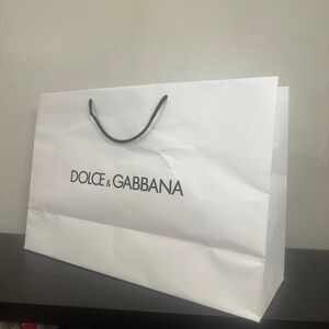 Dolce & Gabbana Large Shopping Bag 24" long x 15.5" high x 8" deep Thick paper